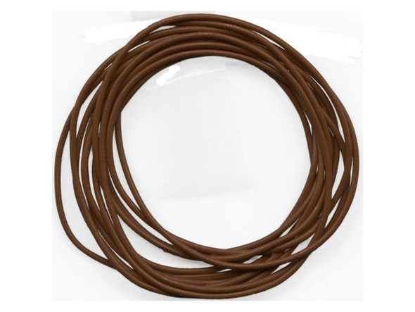 Greek Leather Cord, 1.5mm, 20 Meter - Brown (Each)