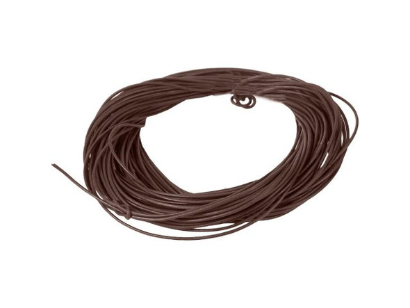 Greek Leather Cord, 1.5mm, 20 Meter - Brown (Each)