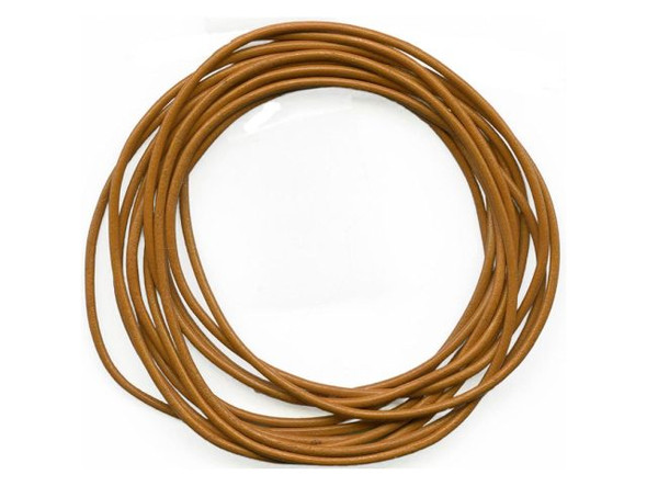 Greek Leather Cord, 1.5mm, 20 Meter - Tobacco (Each)