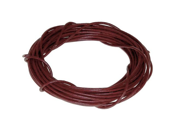 Greek Leather Cord, 1.5mm, 5 Meter - Burgundy (Each)