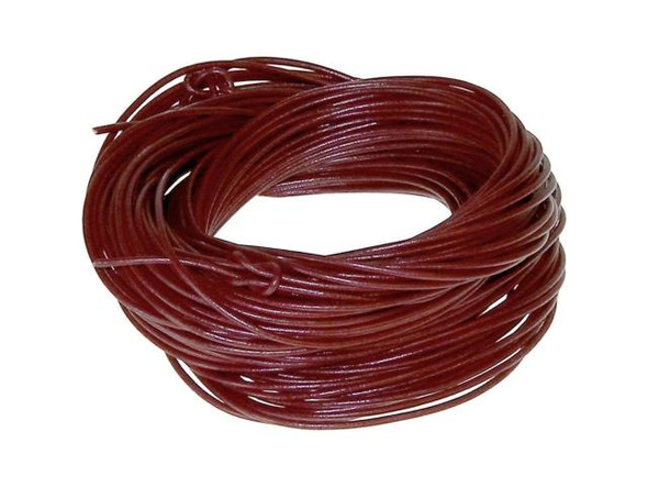 Greek Leather Cord, 1.5mm, 20 Meter - Burgundy (Each)