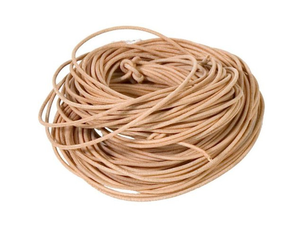 Greek Leather Cord, 1.5mm, 20 Meter - Natural (Each)