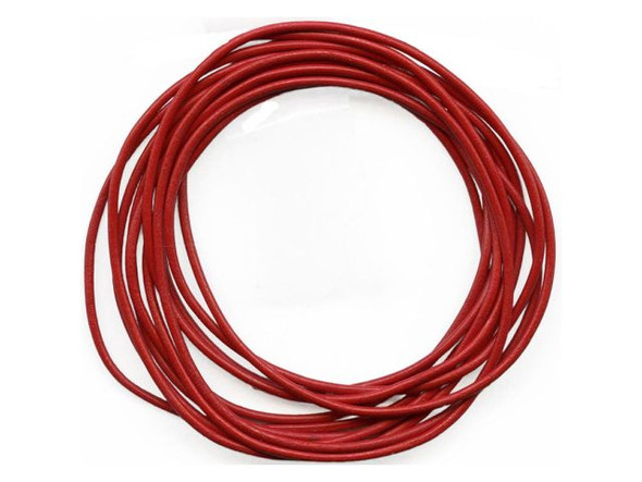 Greek Leather Cord, 1.5mm, 20 Meter - Bordeaux (Each)