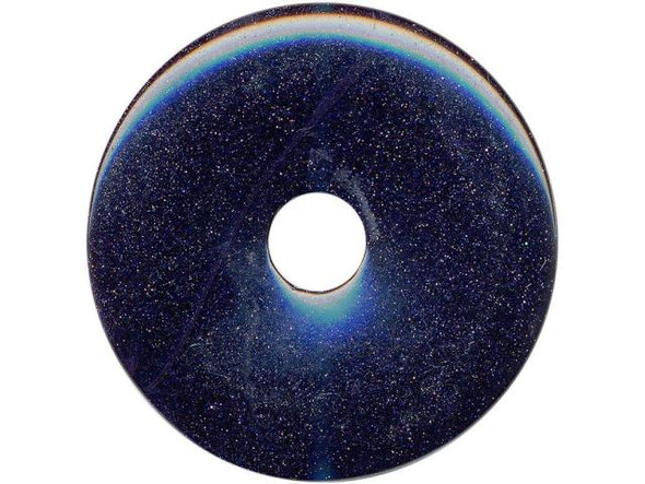 Blue Goldstone Donut, 40mm (Each)