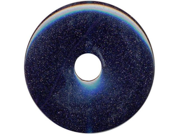 Blue Goldstone Donut, 40mm (each)