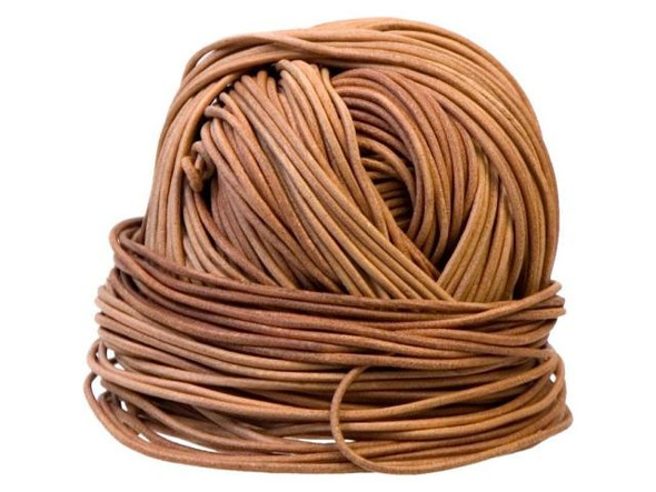 Leather Cord, 2mm, 100yd - Natural (Spool)