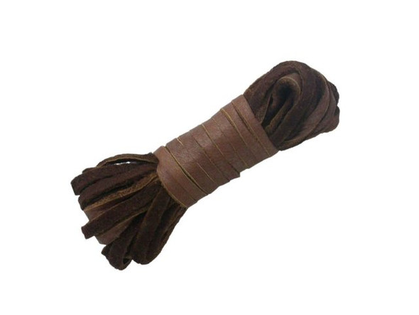 Deer Hide Lace Cord, 3mm - Chestnut (Each)