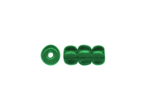 Czech Glass Bead, "E" Beads, Size 6/0 - Emerald Color (50 gram)