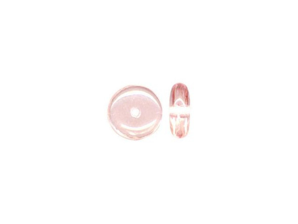 Czech Glass Bead, Disk, 6mm - Rose (100 Pieces)