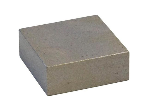 2.5" Square Steel Block, for Stamping and Jewelry Making (Each)