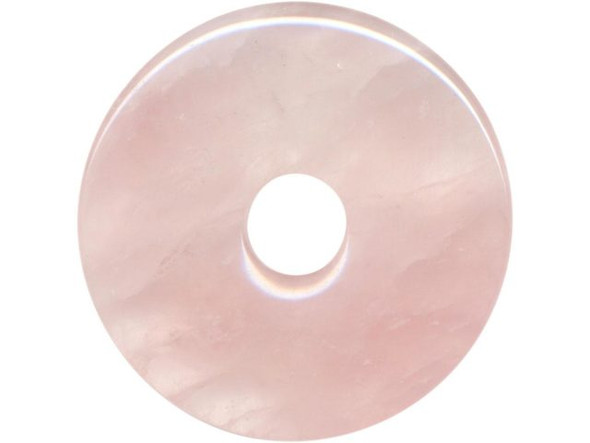 Rose Quartz Gemstone Donut, 50mm (Each)