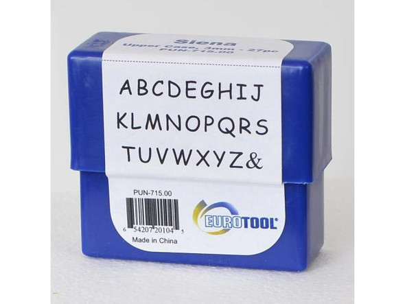 For stamps that aren't pre-labeled (or the label wears off with use), place a dot with Wite-Out&reg; or colorful fingernail polish to indicate the bottom of each letter (or symbol) to help keep your letters directionally correct when stamping. For the stamps that are pre-marked with the letter or symbol, marking should generally face toward the user when stamping. If you have a set that's different, you may want to put a dot facing you, to keep all your stamps consistent. For more information on metal stamping take a look at our Metal Stamping 101 page or our free downloadable metal stamping PDF.    See Related Products links (below) for similar items and additional jewelry-making supplies that are often used with this item.