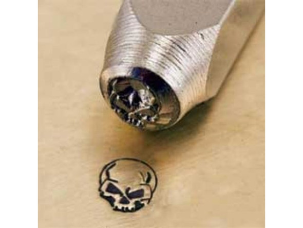 ImpressArt Signature Metal Stamp, Angry Skull (Each)