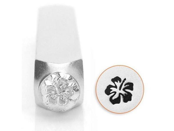 ImpressArt Signature Metal Stamp, Hibiscus (Each)