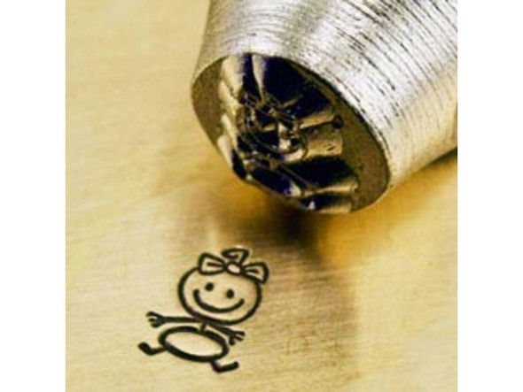 ImpressArt Metal Stamp, Stick Baby Girl (Each)