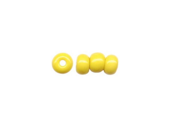 Czech Glass Bead, "E" Beads, Size 6/0 - Yellow (50 gram)
