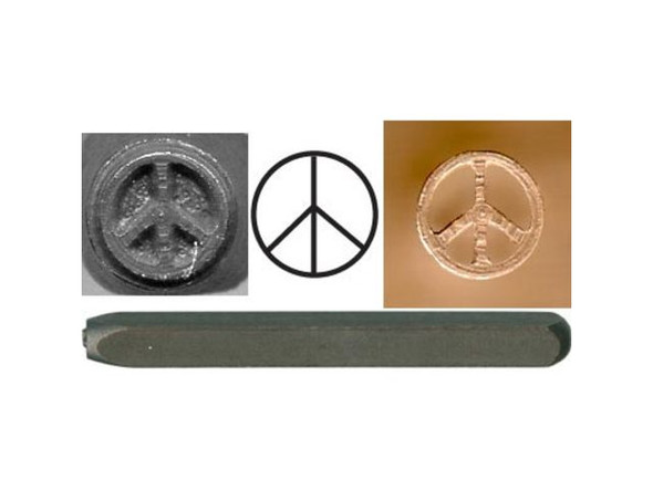 EURO TOOL Stamp, Peace Sign (Each)