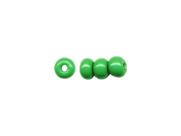 Czech Glass Bead, "E" Beads, Size 6/0 - Green (50 gram)