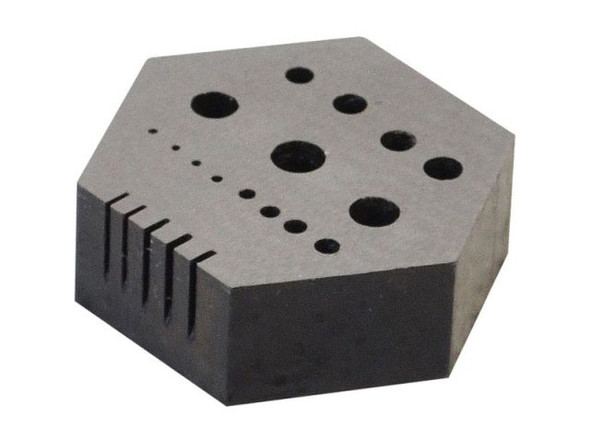 EURO TOOL Hexagonal Anvil, 15 Hole, 5 Slots (Each)