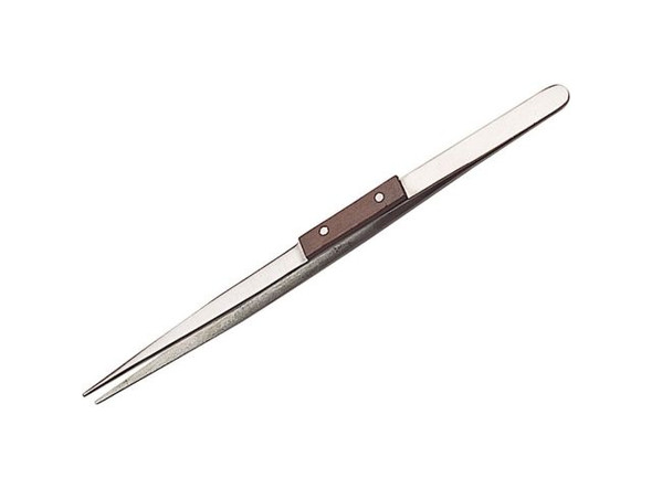 EURO TOOL Fiber-Grip Tweezer, 8" (Each)