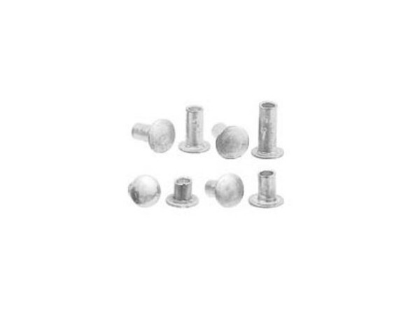 Sterling Silver Jewelry Rivet Sample Pack, 1/16"-Dia, Short, Crafted Findings (20 Pieces)