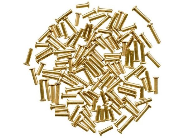 1/16"-Dia. Medium Length Brass Jewelry Rivet Sample Pack, Crafted Findings (pack)
