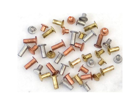 1/16"-Dia. Jewelry Rivets, Mixed Metal Sample Pack by Crafted Findings #69-920-00-0