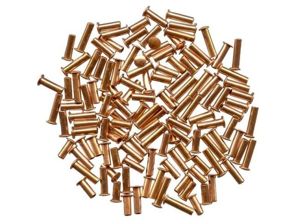 3/32"-Dia Copper Rivet Sample Pack, Medium Length, Crafted Findings (pack)