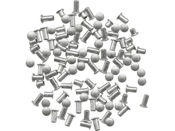 3/32"-Dia Aluminum Rivet Sample Pack, Short, by Crafted Findings (100 Pieces)