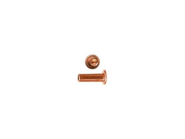 Crafted Findings Copper Jewelry Rivet, 1/16", 3/16" Long (fifty)