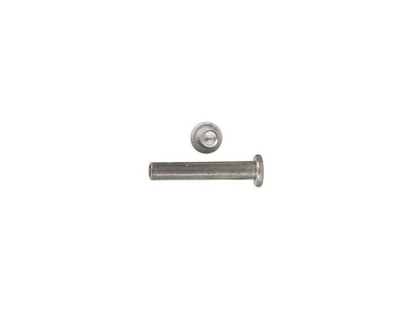 Crafted Findings Aluminum Jewelry Rivet, 1/16", 11/32" Long (fifty)