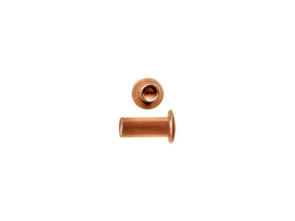 Crafted Findings Copper Rivet, 3/32" Dia x 7/32" Long (fifty)