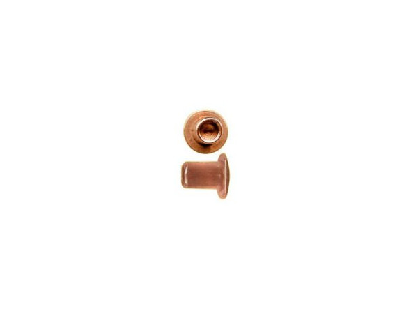 Crafted Findings Copper Rivet, 3/32" Dia x 1/8" Long (fifty)
