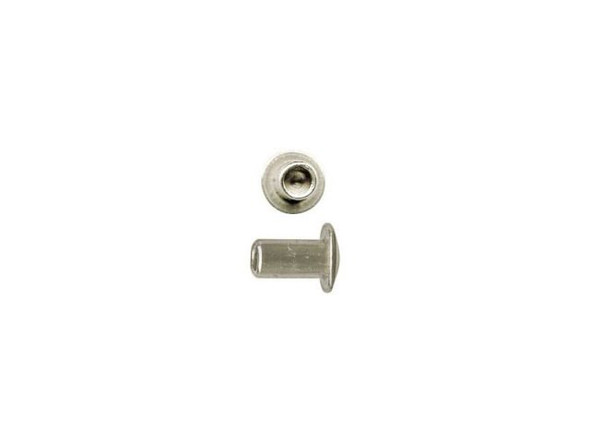 Crafted Findings Aluminum Rivet, 3/32" Dia x 5/32" Long (fifty)