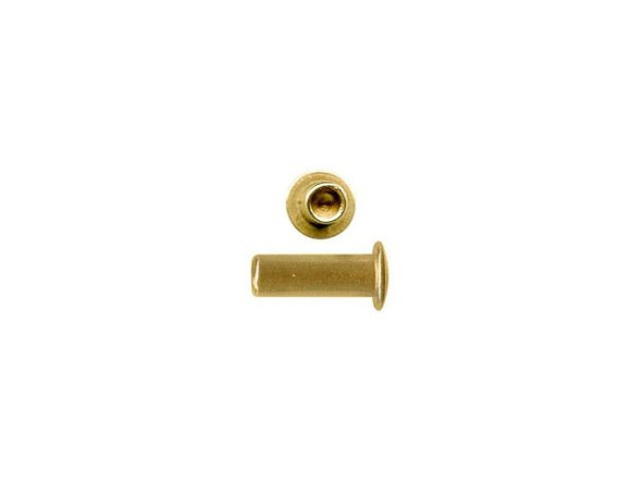 Crafted Findings Brass Rivet, 3/32" Dia x 1/4" Long (fifty)