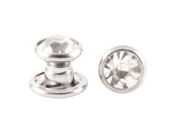 ImpressArt Crystal/ Silver Plated Crystal Rivet (pack)