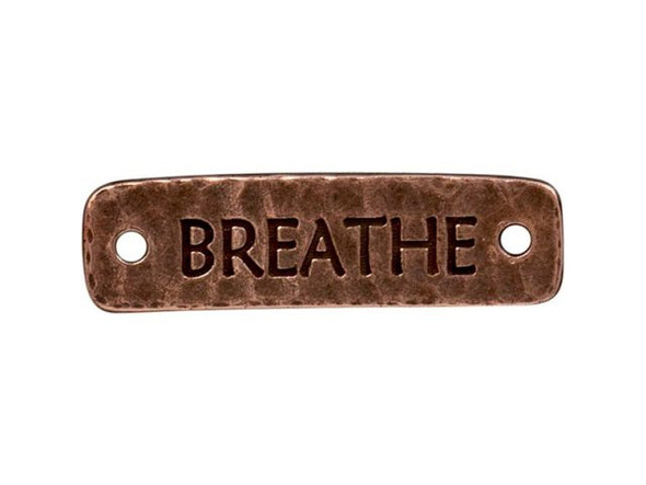 TierraCast Antiqued Copper Plated Breathe Jewelry Link (Each)