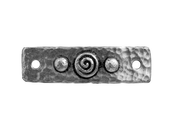 TierraCast Spiral & Rivet Links - Antiqued Pewter (10 Pieces)