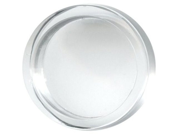 Glass Bezel, Circle, 27mm (5 Pieces)