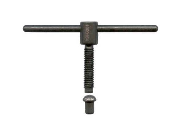 The opening on the long reach riveting tool is 0.20" (5mm) taller than the standard riveting tool to accommodate taller / thicker pieces. Punch components used with the standard size tool and long reach tool are NOT  interchangeable, with one exception: You can use long reach accessories in the standard size body. (Standard size accessories are too short to fit in the Long Reach body.)  Confused about rivets or riveting tools? See Riveting 101, or our blog articles:Best Riveting Tool Set andWhat's the Difference Between Semi-Tubular Rivets and Wire Rivets? This video by Crafted  Findings demonstrates how to use their riveting tool for piercing  metal and for setting eyelets and rivets.              See Related Products links (below) for similar items and additional jewelry-making supplies that are often used with this item.Questions? E-mail us for friendly, expert help!