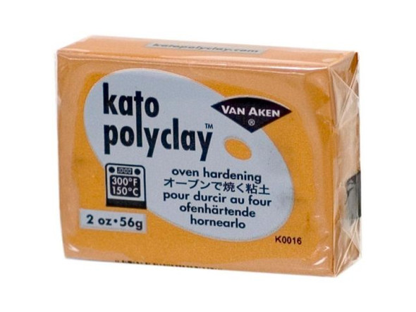 Polymer Clay Basics      Polymer clays are man made modeling materials that, once heat  cured, become permanent and will not return to their original  state. All are composed of the same basic components: plasticizers,  resins, fillers and colorants.     Before using polymer clay it must be conditioned... kneading by  hand until the clay is soft and pliable or fold and roll through a  pasta machine. Inadequate conditioning will result in weakened  finished items and weakened piece to piece adhesion. Condition light colors first, then move to darker colors.    Polymer clay pieces can be cured in a standard oven (convection)  or toaster oven. Do not microwave polymer clay. If you don't have a  dedicated oven, place items in an aluminum pan, then cover tightly  with foil to prevent residue build up in your oven. Cure pieces in  a well-ventilated area. Check oven accuracy with a thermometer and  use a timer to avoid exceeding curing time.    The recommended curing temperature is 300&deg; F (150&deg; C).  Kato Polyclay&trade; can be cured at 275&deg; F (135&deg; C) with  good results and has been approved to cure at 350&deg; F by our  toxicologist, however caution should be taken when curing at that  temperature, time should be limited to 10 minutes as you will run  the risk of discoloration. You should never exceed 365&deg; F.    Materials that will withstand clay curing temperatures, such as  glass, paper mache, wood, metal and ceramic items may be covered  with clay and baked in the oven. Items may be nested in polyester  batting to avoid flat, shiny spots. Finished pieces may be painted  or glazed after curing. Water-based paints and glazes are  recommended. Cured clay may also be wet sanded (automotive  sandpaper - 400 and 600 grit, in water) and then buffed to a  high-gloss sheen.    Working Properties of Kato PolyClay&trade;      1. Conditioning - Kato Polyclay&trade; is easy to condition, with  no crumbling. I slice the blocks into 1/8" thick pieces. Roll  through the pasta machine at the thickest setting. Finish by  folding and rolling.     2. Handling - with continuous kneading and working, Kato  Polyclay&trade; does not become sticky and, therefore, maintains  its ease of workability.    3. Strength - Kato Polyclay&trade; was deemed as strong or  stronger than other clays the testers used, - most feeling it was  stronger. Not one single respondent found it to be less strong.  Additionally, every color shares the same strength.    4. Color stability - From uncured to cured state, no Kato  Polyclay&trade; color shifts more than 1/2 shade, with the majority  remaining unchanged from uncured to cured state. It is virtually  "true- color".    5. Consistency - Colors share the same consistency and softness.  For example, you won't find white very hard and green very soft.  Even consistency promotes even cane reduction, which results in  less distorted imagery and less waste at cane ends.    6. Color Mixing - Rather than taking an academic approach (this  requires that the user have a rather extensive knowledge of color  mixing) we have opted for a more user friendly and intuitive  method. The Spectral Colors form the basis for the creation of all  colors. If they were placed on the color wheel, you would find them  very evenly spaced. This approach makes color mixing simple for  even the most inexperienced user.    7. Colors - Colors have been formulated for maximum purity and  brilliance.    8. Finish - Once cured, Kato Polyclay&trade; exhibits a satin  sheen.    9. Density - As part of the manufacturing process, Kato  Polyclay&trade; is vacuum extruded (we are the only company  utilizing this state of the art process). In essence, air from the  clay is removed, making the clay denser and eliminating the need  for continuous folding and rolling to remove air pockets from the  clay.    10. Warm repositioning - Kato Polyclay&trade; is not as fragile  as other brands when warm. Kato Polyclay&trade; allows for a  measure of repositioning of elements when warm - the clay maintains  its new position without breaking.        See Related Products links (below) for similar items and additional jewelry-making supplies that are often used with this item.