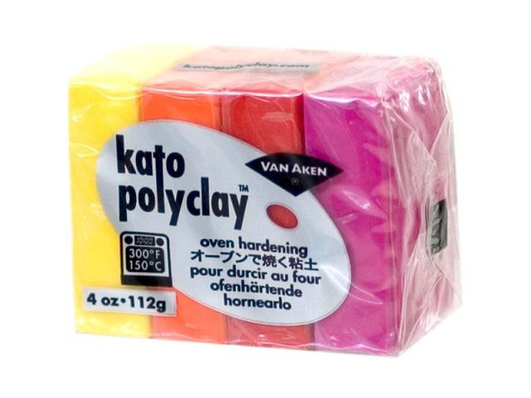 Kato Polyclay, 4oz, Color Set - Warm (Each)