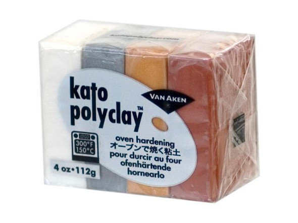 Kato Polyclay, 4oz, Color Set - Metallic (Each)