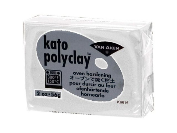 Polymer Clay Basics      Polymer clays are man made modeling materials that, once heat  cured, become permanent and will not return to their original  state. All are composed of the same basic components: plasticizers,  resins, fillers and colorants.     Before using polymer clay it must be conditioned... kneading by  hand until the clay is soft and pliable or fold and roll through a  pasta machine. Inadequate conditioning will result in weakened  finished items and weakened piece to piece adhesion. Condition light colors first, then move to darker colors.    Polymer clay pieces can be cured in a standard oven (convection)  or toaster oven. Do not microwave polymer clay. If you don't have a  dedicated oven, place items in an aluminum pan, then cover tightly  with foil to prevent residue build up in your oven. Cure pieces in  a well-ventilated area. Check oven accuracy with a thermometer and  use a timer to avoid exceeding curing time.    The recommended curing temperature is 300&deg; F (150&deg; C).  Kato Polyclay&trade; can be cured at 275&deg; F (135&deg; C) with  good results and has been approved to cure at 350&deg; F by our  toxicologist, however caution should be taken when curing at that  temperature, time should be limited to 10 minutes as you will run  the risk of discoloration. You should never exceed 365&deg; F.    Materials that will withstand clay curing temperatures, such as  glass, paper mache, wood, metal and ceramic items may be covered  with clay and baked in the oven. Items may be nested in polyester  batting to avoid flat, shiny spots. Finished pieces may be painted  or glazed after curing. Water-based paints and glazes are  recommended. Cured clay may also be wet sanded (automotive  sandpaper - 400 and 600 grit, in water) and then buffed to a  high-gloss sheen.    Working Properties of Kato PolyClay&trade;      1. Conditioning - Kato Polyclay&trade; is easy to condition, with  no crumbling. I slice the blocks into 1/8" thick pieces. Roll  through the pasta machine at the thickest setting. Finish by  folding and rolling.     2. Handling - with continuous kneading and working, Kato  Polyclay&trade; does not become sticky and, therefore, maintains  its ease of workability.    3. Strength - Kato Polyclay&trade; was deemed as strong or  stronger than other clays the testers used, - most feeling it was  stronger. Not one single respondent found it to be less strong.  Additionally, every color shares the same strength.    4. Color stability - From uncured to cured state, no Kato  Polyclay&trade; color shifts more than 1/2 shade, with the majority  remaining unchanged from uncured to cured state. It is virtually  "true- color".    5. Consistency - Colors share the same consistency and softness.  For example, you won't find white very hard and green very soft.  Even consistency promotes even cane reduction, which results in  less distorted imagery and less waste at cane ends.    6. Color Mixing - Rather than taking an academic approach (this  requires that the user have a rather extensive knowledge of color  mixing) we have opted for a more user friendly and intuitive  method. The Spectral Colors form the basis for the creation of all  colors. If they were placed on the color wheel, you would find them  very evenly spaced. This approach makes color mixing simple for  even the most inexperienced user.    7. Colors - Colors have been formulated for maximum purity and  brilliance.    8. Finish - Once cured, Kato Polyclay&trade; exhibits a satin  sheen.    9. Density - As part of the manufacturing process, Kato  Polyclay&trade; is vacuum extruded (we are the only company  utilizing this state of the art process). In essence, air from the  clay is removed, making the clay denser and eliminating the need  for continuous folding and rolling to remove air pockets from the  clay.    10. Warm repositioning - Kato Polyclay&trade; is not as fragile  as other brands when warm. Kato Polyclay&trade; allows for a  measure of repositioning of elements when warm - the clay maintains  its new position without breaking.        See Related Products links (below) for similar items and additional jewelry-making supplies that are often used with this item.