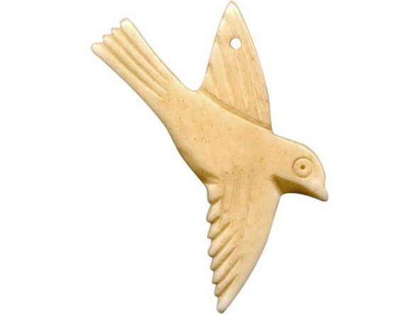 Bone Pendant, Flying Bird (10 Pieces)