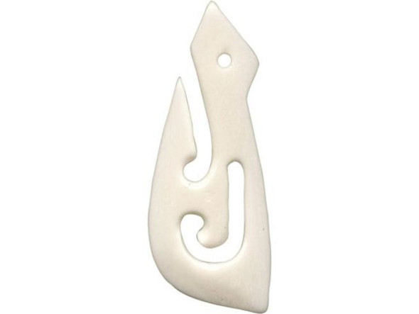 Bone Pendant, Maori Fishhook (Each)