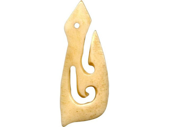 Bone Pendant, Maori Fishhook #25-110-58-2