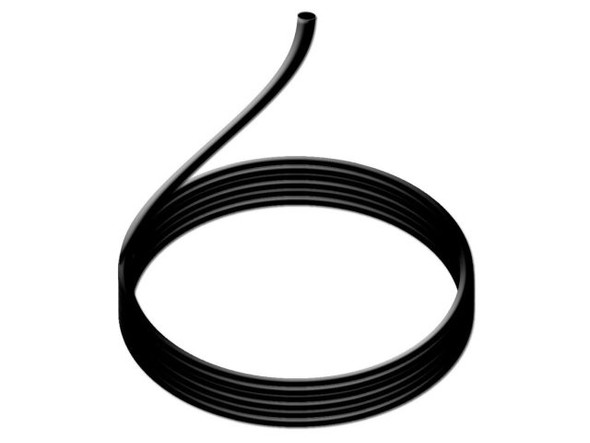 2mm Rubber Cord, Bulk, for Jewelry , 10 meters - Black (33 Feet)