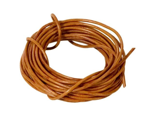 Greek Leather Cord, 2mm, 5 Meter - Tobacco (Each)