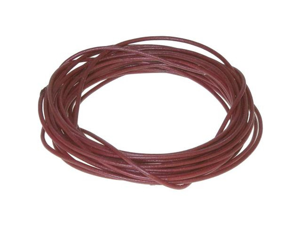 Greek Leather Cord, 2mm, 5 Meter - Burgundy (Each)